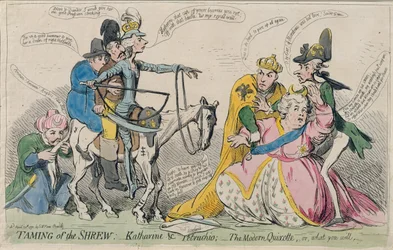 Taming of the Shrew: Katherine and Petruchio, or The Modern Quixote, Published by S.W. Fores in 1791