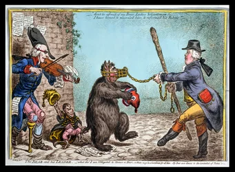 The Bear and His Leader, Published by Hannah Humphrey in 1806