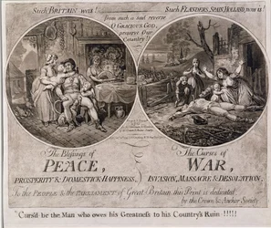 The Blessings of Peace and The Curses of War, Published by Hannah Humphrey in 1795