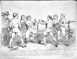 The Famous Battle Between Richard Humphreys and Daniel Mendoza, January 9, 1788