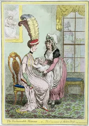 The Fashionable Mamma, or The Convenience of Modern Dress, Published in 1796