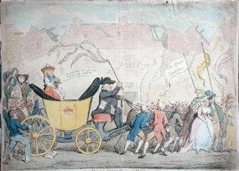 The Pacific Entrance of Earl-Wolf into Blackhaven, published by Hannah Humphrey in 1792
