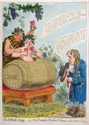The Wine Duty, or The Triumph of Bacchus and Silenus with John Bull