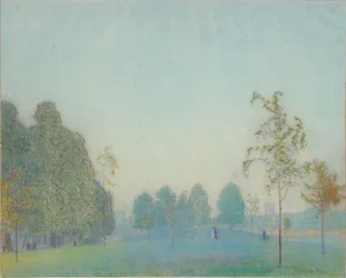 Park Scene and Tower