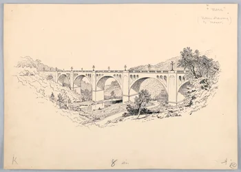 A Bridge, Design for Washington Board of Trade Dinner, May 13, 1908