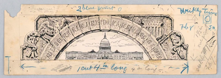 U.S. Capitol Building, Under an Arch of the Thirteen States