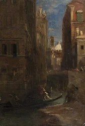 Looking towards San Giorgio dei Greci, Venice, 1844