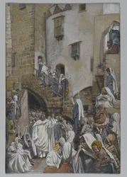 A Woman Cries Out in the Crowd, illustration from The Life of Our Lord Jesus Christ, 1886-94