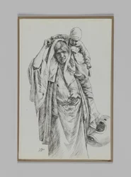 A typical woman of Jerusalem, illustration from The Life of Our Lord Jesus Christ
