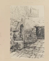 An old cistern, illustration from The Life of Our Lord Jesus Christ