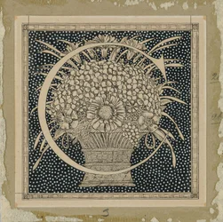 Capital Letter C, illustration from The Life of Our Lord Jesus Christ