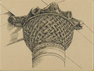Capital from the Mosque of El-Aksa, illustration from The Life of Our Lord Jesus Christ, 1886-94