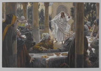 Curses against the Pharisees, illustration from The Life of Our Lord Jesus Christ
