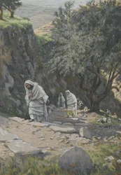 He Went on His Way to Ephraim, illustration from The Life of Our Lord Jesus Christ