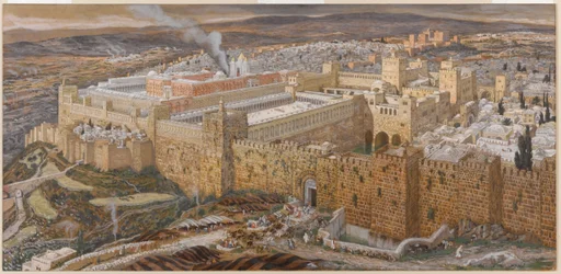 Jerusalem and the Temple of Herod in Our Lords Time, illustration from The Life of Christ, c.1886-94