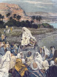 Jesus Teaching on the Sea-Shore - from “The Life of Our Lord Jesus Christ” - 1899 by James Tissot