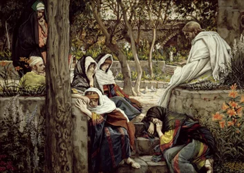 Jesus at Bethany, illustration for The Life of Christ, c.1886-96