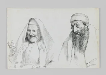 Jew and Jewess, illustration from The Life of Our Lord Jesus Christ