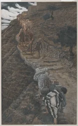 Saint Peter and Saint John Follow from Afar, illustration from The Life of Our Lord Jesus Christ