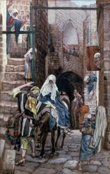 St. Joseph Seeks Lodging in Bethlehem