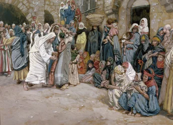 Suffer the Little Children to Come Unto me, illustration for The Life of Christ