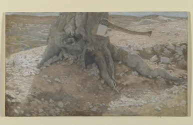 The Axe in the Trunk of the Tree, illustration from The Life of Our Lord Jesus Christ