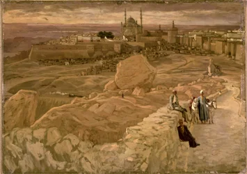The Citadel, Cairo, seen from the Mokattam looking south east