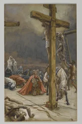 The Confession of Saint Longinus, illustration from The Life of Our Lord Jesus Christ