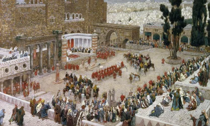 The Forum of Jerusalem as Seen From Above, illustration to The Life of Christ