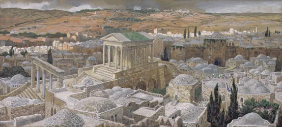 The Pagan Temple Built by Hadrian on the Site of Calvary, illustration for The Life of Christ, c.1886-94