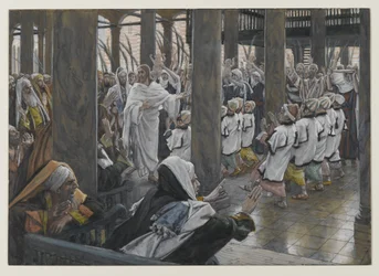 The Procession in the Temple, illustration from The Life of Our Lord Jesus Christ