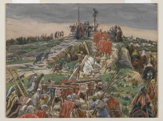 The Procession nearing Calvary, illustration from The Life of Our Lord Jesus Christ