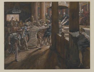 The Tribunal of Annas, illustration from The Life of Our Lord Jesus Christ