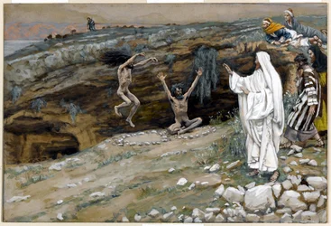 The Two Men Possessed with Unclean Spirits, illustration for The Life of Christ