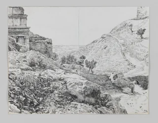 Tomb of Absalom, Valley of Jehoshaphat, illustration from The Life of Our Lord Jesus Christ