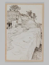 Tombs of the Valley of Hinnom, illustration from The Life of Our Lord Jesus Christ
