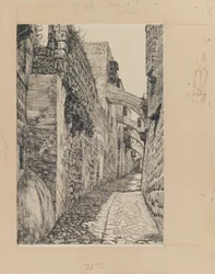 Via Dolorosa, Jerusalem, illustration from The Life of Our Lord Jesus Christ