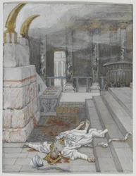 Zacharias Killed Between the Temple and the Altar, illustration from 