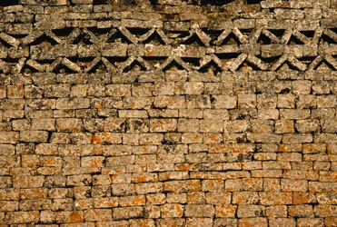 Stone wall at Great Zimbabwe Ruins, Zimbabwe