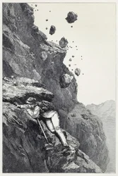 A Cannonade on the Matterhorn, from Scrambles Amongst the Alps in the Years 1860-69, Published 1871 (engraving)