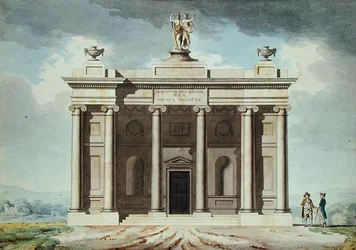 Elevation of a Design for a Private Theatre
