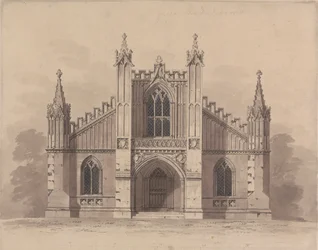 Etched State with Revisions of Design 11, Plate 9 of A Collection of Designs for Rural Retreats