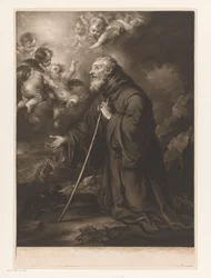 Kneeling St. Francis of Paola in Prayer