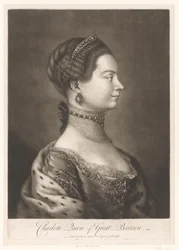 Portrait of Charlotte of Mecklenburg, Queen of Great Britain