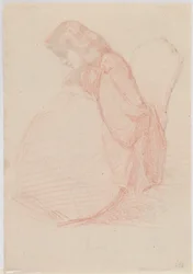 A two-sided drawing of Fumette and Dancing Clowns
