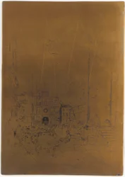 Cancelled Printing Plate for The Piazzetta
