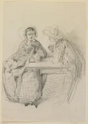 Couple Seated at a Table
