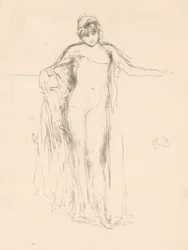 Draped Model, Standing