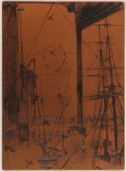 Etching Plate: Rotherhithe