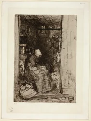 The Old Woman with Rags